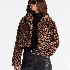 Leopard Faux Fur Coat